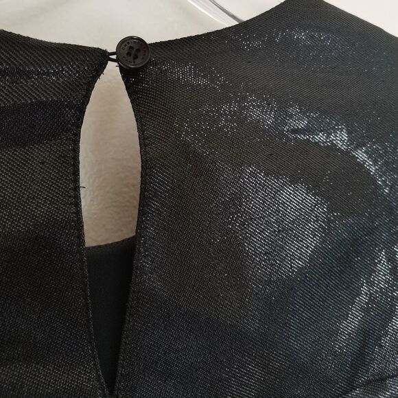 Christopher Kane Black Pleated Sleeve Blouse. - Picture 3 of 8